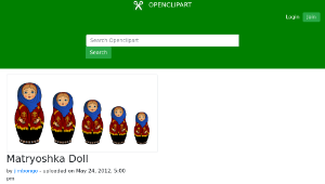 openclipart圖庫：Matryoshka Doll縮圖