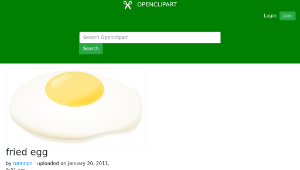 openclipart圖庫：fried egg縮圖