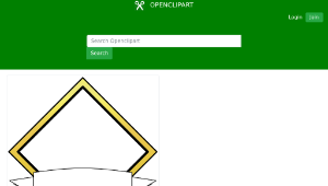 openclipart圖庫：Diamond Banner縮圖