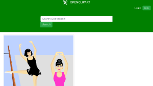 openclipart圖庫：women dancing-資源代表圖