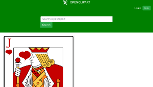 openclipart圖庫：Jack of Hearts-資源代表圖
