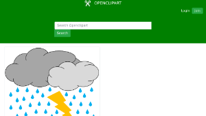 openclipart圖庫：Thunderstorm縮圖