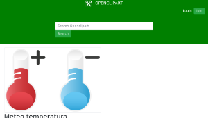 openclipart圖庫：Meteo temperatura縮圖