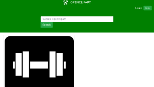 openclipart圖庫：Barbell-資源代表圖