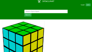 openclipart圖庫：Rubik's Cube-資源代表圖