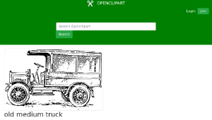 openclipart圖庫：old medium truck-資源代表圖