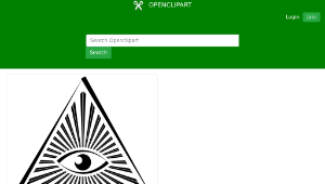 openclipart圖庫：All Seeing Eye Pyramid