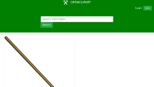 openclipart圖庫：Round point shovel縮圖