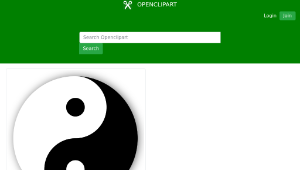 openclipart圖庫：Yin Yang Symbol
