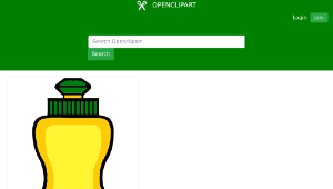 openclipart圖庫：Dish Detergent Bottle-資源代表圖