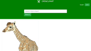 openclipart圖庫：Baby Giraffe-資源代表圖