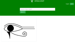 openclipart圖庫：Eye of Horus. Ojo de Horus-資源代表圖