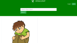 openclipart圖庫：Niño Deprimido-資源代表圖