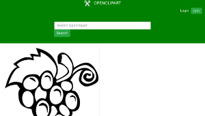 openclipart圖庫：Letra U de uvas縮圖