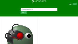 openclipart圖庫：Game baddie: Borg