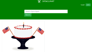 openclipart圖庫：Happy Birthday America