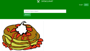 openclipart圖庫：Fast Food, Breakfast, Pancakes縮圖