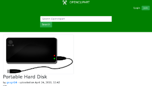 openclipart圖庫：Portable Hard Disk縮圖