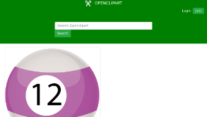 openclipart圖庫：12 Ball-資源代表圖