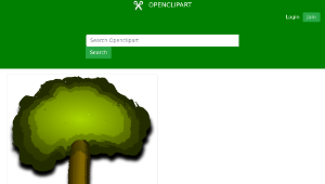 openclipart圖庫：A Tree (6)縮圖