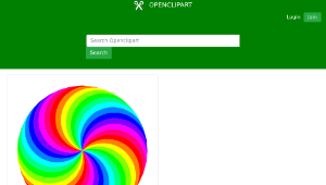openclipart圖庫：36 circle swirl 12 color縮圖