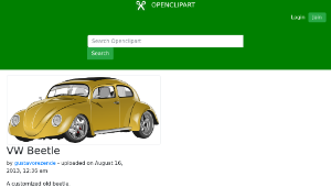 openclipart圖庫：VW Beetle-資源代表圖