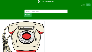 openclipart圖庫：Telephone set Bs-23縮圖