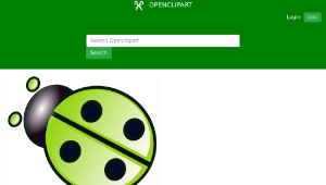 openclipart圖庫：Green ladybug縮圖