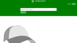 openclipart圖庫：Baseball Cap-資源代表圖
