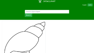 openclipart圖庫：Snail shell-資源代表圖