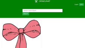 openclipart圖庫：Pink Bow