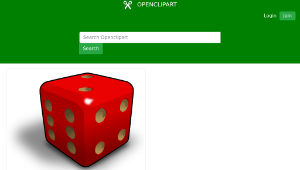 openclipart圖庫：Dado - dice 2
