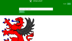 openclipart圖庫：winged lion-資源代表圖