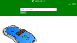 openclipart圖庫：RPG map symbols: Pond