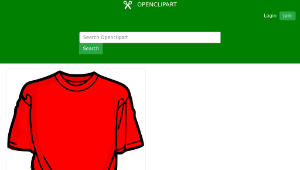 openclipart圖庫：T-Shirt-red縮圖