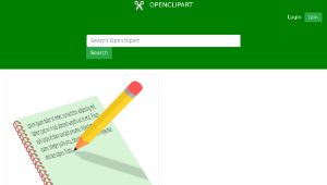 openclipart圖庫：notebook and pencil-資源代表圖