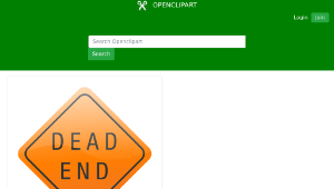 openclipart圖庫：Dead end sign-資源代表圖