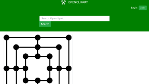 openclipart圖庫：Nine Men's Morris / Molenspel縮圖