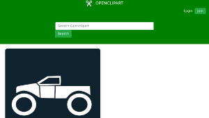 openclipart圖庫：monster truck icon