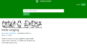 openclipart圖庫：birds singing-資源代表圖