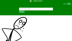 openclipart圖庫：Al very sad縮圖