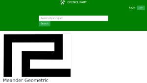 openclipart圖庫：Meander Geometric縮圖