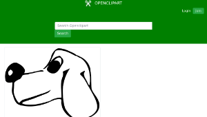 openclipart圖庫：Dog head-資源代表圖