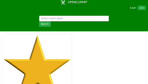 openclipart圖庫：Gold Star