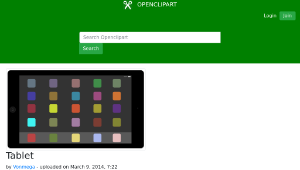 openclipart圖庫：Tablet-資源代表圖