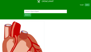 openclipart圖庫：Human heart