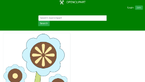 openclipart圖庫：Blue Flower縮圖