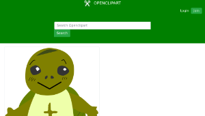 openclipart圖庫：turtle character