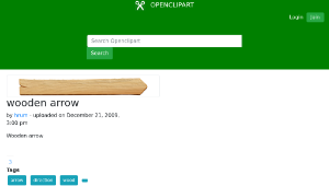 openclipart圖庫：wooden arrow縮圖