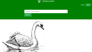 openclipart圖庫：swan-資源代表圖